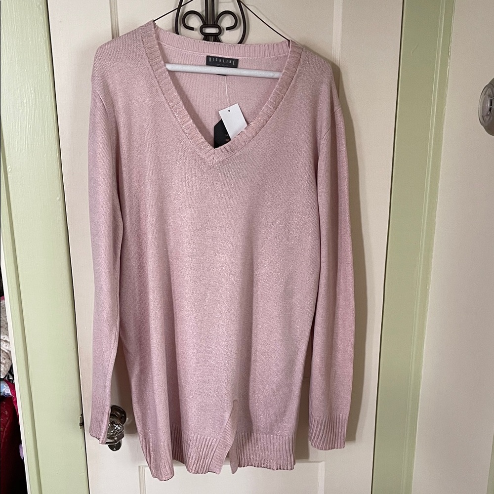 Blush V-Neck Sweater by Silence + Noise